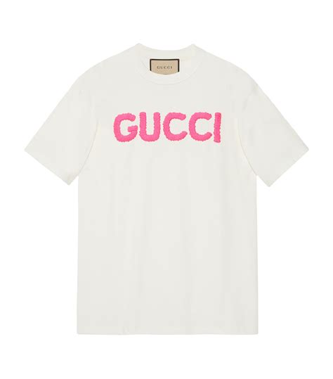 gucci cotton logo t shirt price|gucci t shirt logo print.